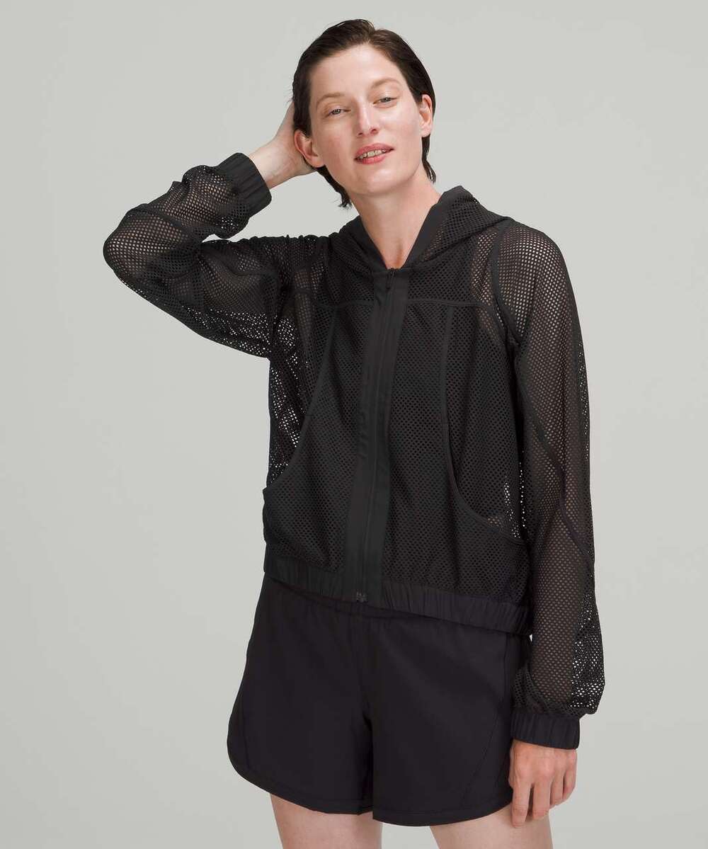 Lululemon Relaxed Fit Mesh Jacket Black Size 6